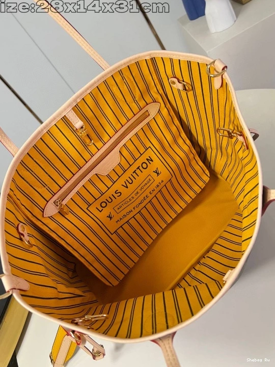 Louis Inside MM-31*28*14cm Bandoulière Out Vuitton Neverfull 0722